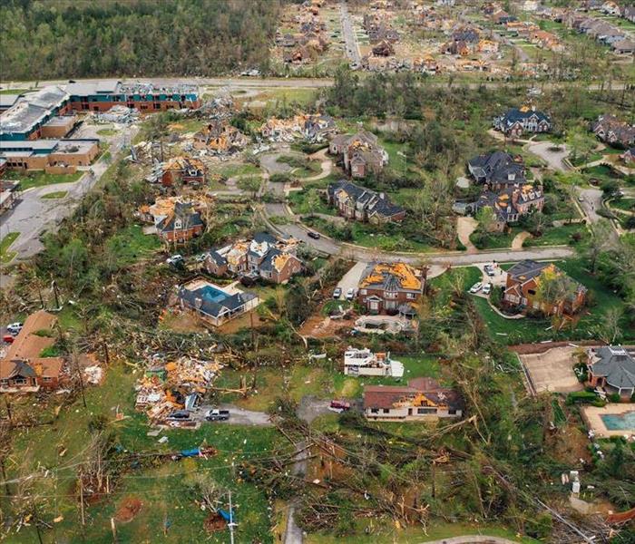 Town after Tornado Ripped Through it.